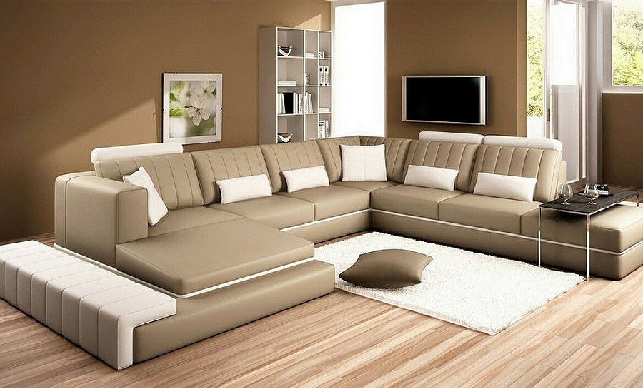 Loraine Leather Sofa Lounge Set